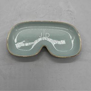 Mark & Graham Soft Aqua Catchall Iris Tray Ceramic